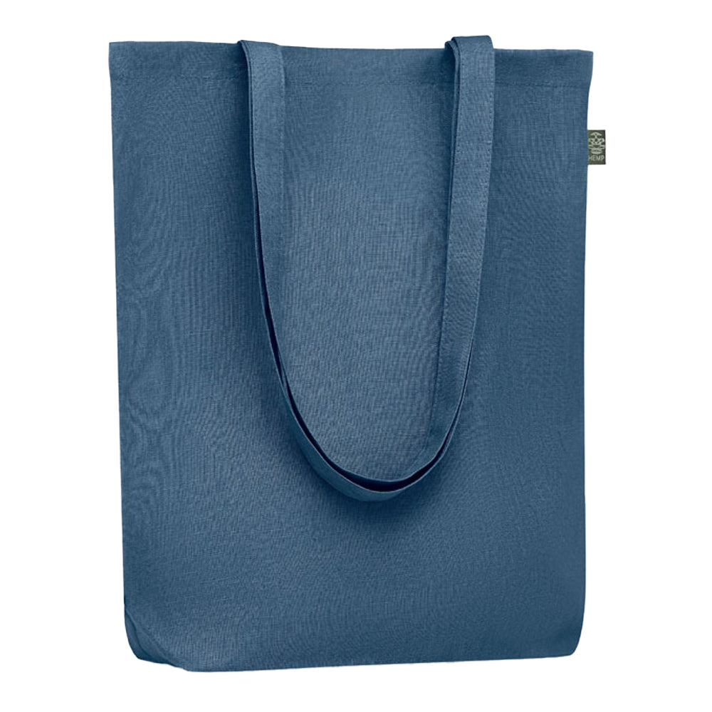 Blue - Front - MidOcean Naima Hemp Shopper Bag