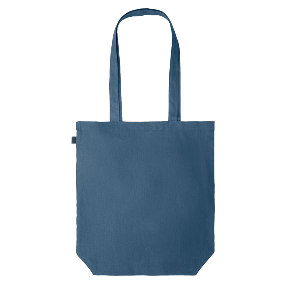 Blue - Back - MidOcean Naima Hemp Shopper Bag