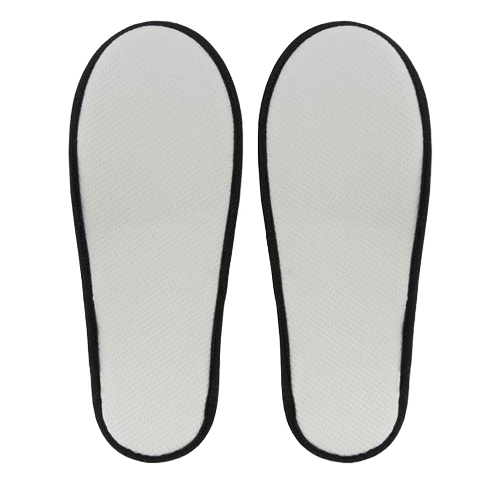 Black - Back - MidOcean Unisex Adult Flip Flap Hotel Mule Slippers