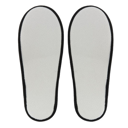 Black - Back - MidOcean Unisex Adult Flip Flap Hotel Mule Slippers