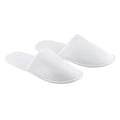 White - Side - MidOcean Unisex Adult Flip Flap Hotel Mule Slippers