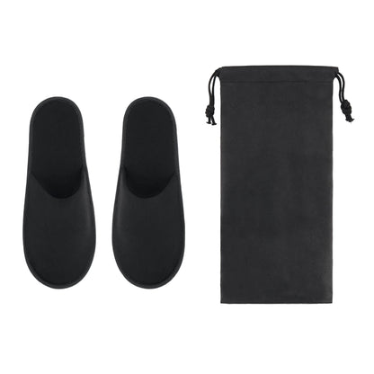 Black - Front - MidOcean Unisex Adult Flip Flap Hotel Mule Slippers