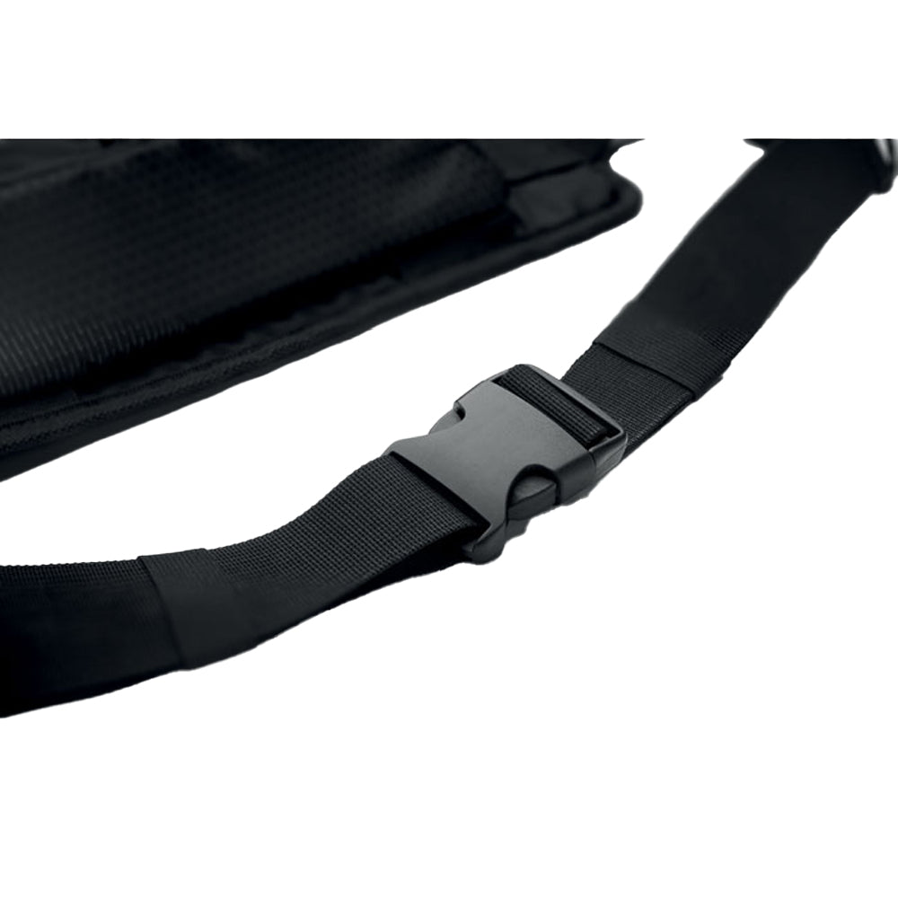 Black - Side - MidOcean Nyko Nylon Hiking Waist Bag