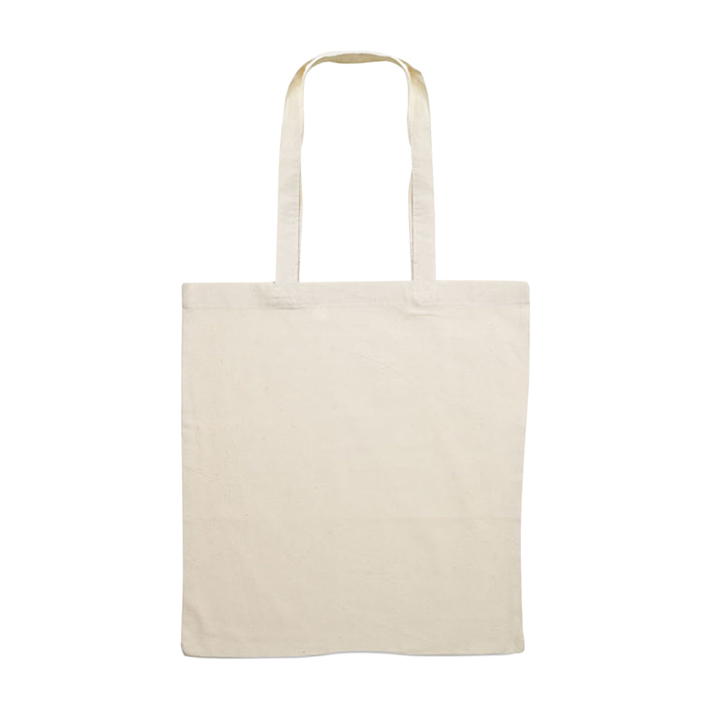 Beige - Back - MidOcean Tura Colour Organic Cotton Shopper Bag