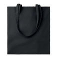 Black - Front - MidOcean Tura Colour Organic Cotton Shopper Bag
