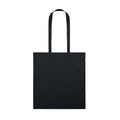 Black - Back - MidOcean Tura Colour Organic Cotton Shopper Bag