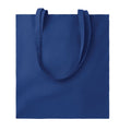 Blue - Front - MidOcean Tura Colour Organic Cotton Shopper Bag