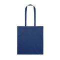 Blue - Back - MidOcean Tura Colour Organic Cotton Shopper Bag