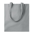 Grey - Front - MidOcean Tura Colour Organic Cotton Shopper Bag