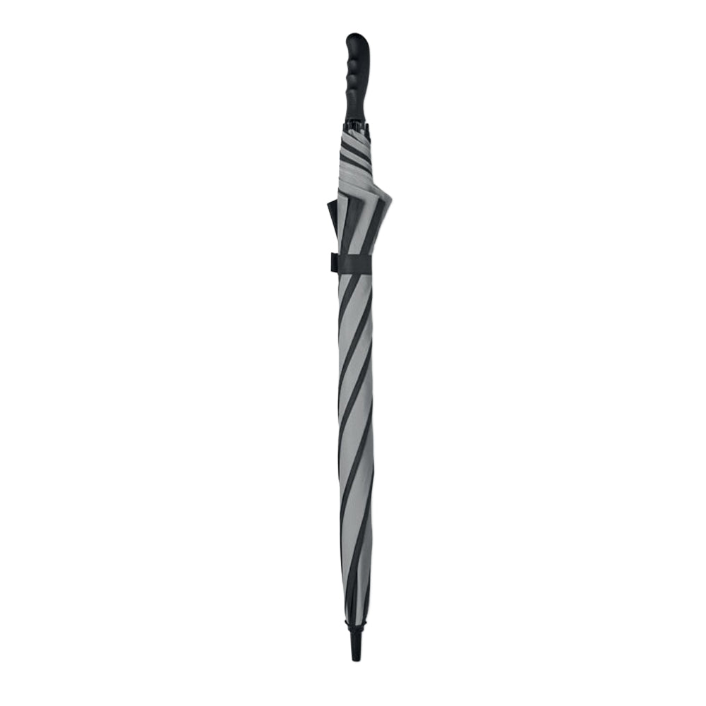 Black - Back - MidOcean Ugua Stick Umbrella