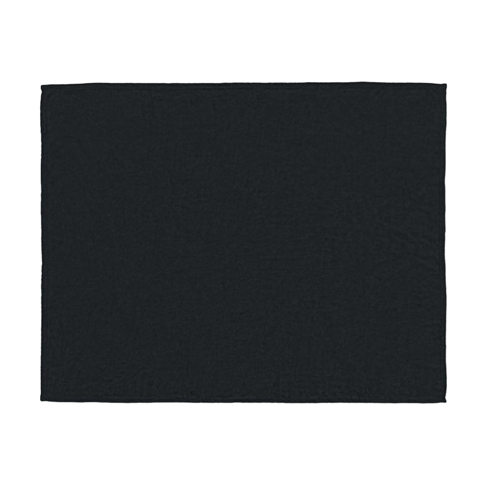 Black - Back - MidOcean Logan RPET Fleece Blanket