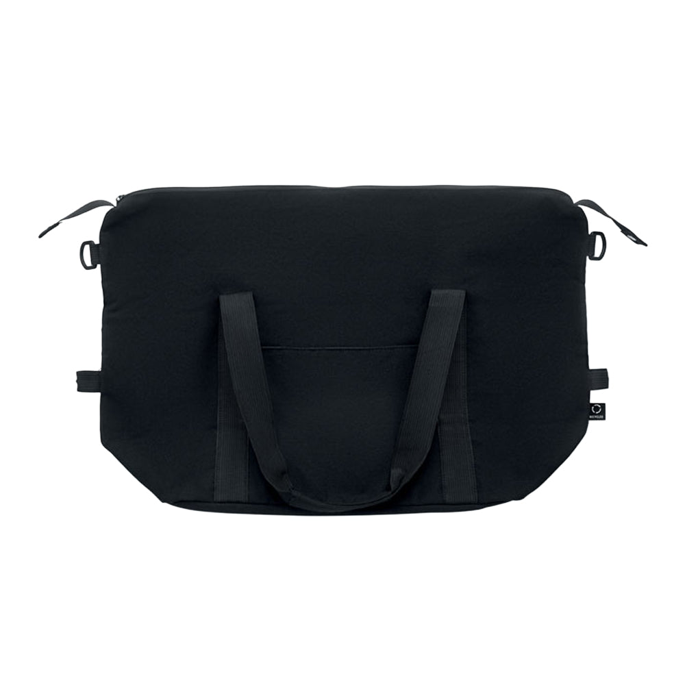 Black - Back - MidOcean Koper Tote Recycled Weekend Bag