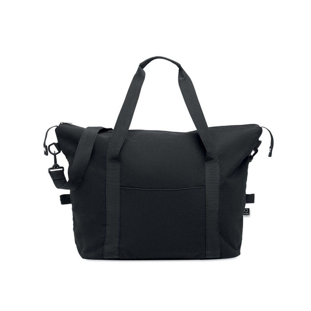 Black - Lifestyle - MidOcean Koper Tote Recycled Weekend Bag