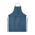 Blue - Front - MidOcean Naima Apron Adjustable Hemp Apron