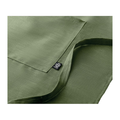 Green - Back - MidOcean Naima Apron Adjustable Hemp Apron