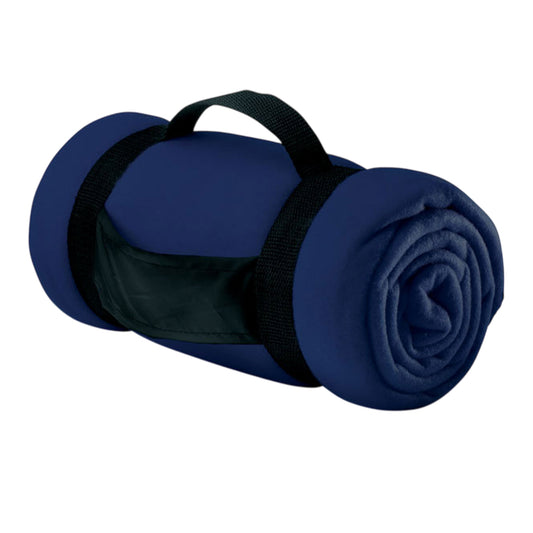 Blue - Front - MidOcean Stavenger Fleece Blanket