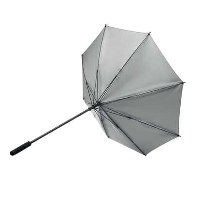 Matt Silver - Back - MidOcean Visibrella Reflective Stick Umbrella