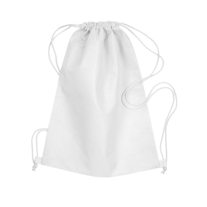 White - Front - MidOcean Daffy Non-Woven Drawstring Bag