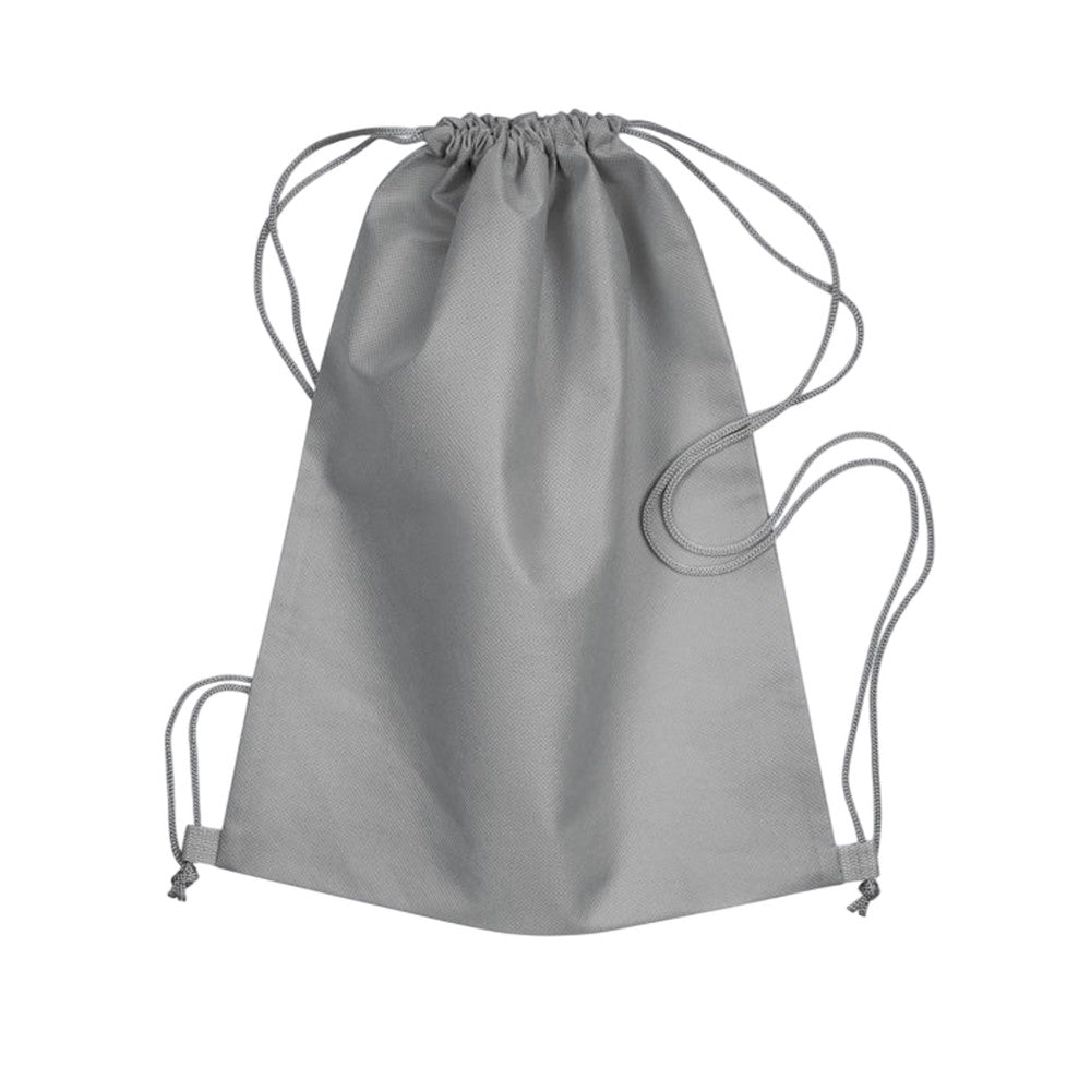Grey - Front - MidOcean Daffy Non-Woven Drawstring Bag