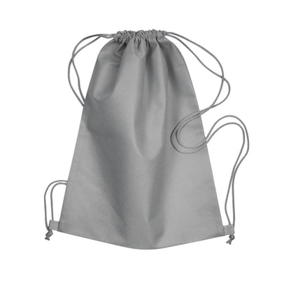 Grey - Front - MidOcean Daffy Non-Woven Drawstring Bag