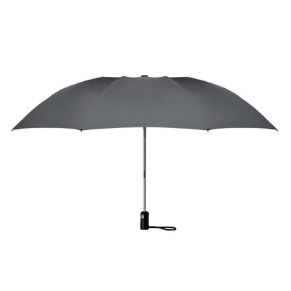 Grey - Front - MidOcean Dundee Foldable Reversible Folding Umbrella