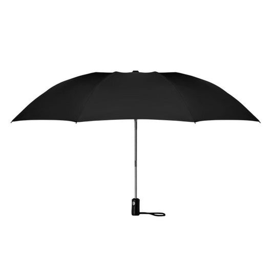 Black - Front - MidOcean Dundee Foldable Reversible Folding Umbrella