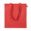 Red - Back - MidOcean Zimde Organic Cotton Tote Bag