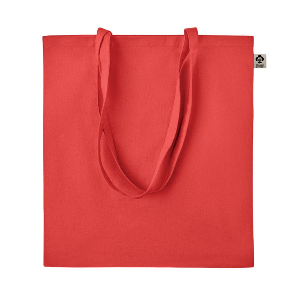 Red - Back - MidOcean Zimde Organic Cotton Tote Bag