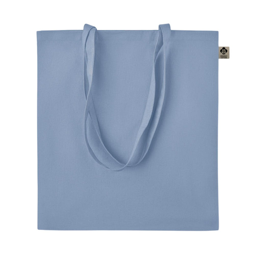 Baby Blue - Back - MidOcean Zimde Organic Cotton Tote Bag