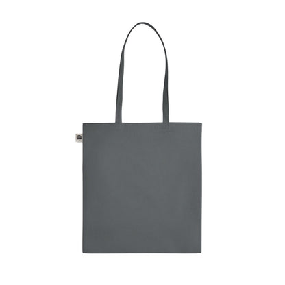 Stone Grey - Front - MidOcean Zimde Organic Cotton Tote Bag