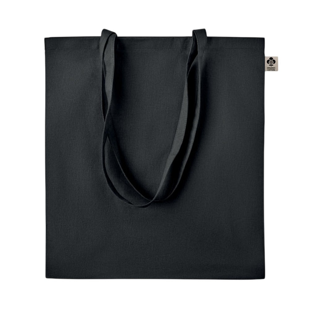 Black - Front - MidOcean Zimde Organic Cotton Tote Bag