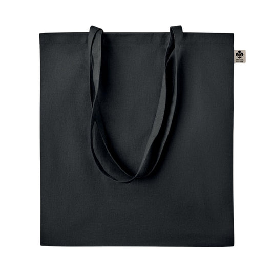 Black - Front - MidOcean Zimde Organic Cotton Tote Bag