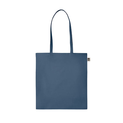 Blue - Front - MidOcean Zimde Organic Cotton Tote Bag