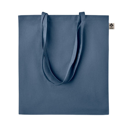Blue - Back - MidOcean Zimde Organic Cotton Tote Bag