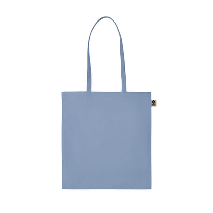 Baby Blue - Front - MidOcean Zimde Organic Cotton Tote Bag
