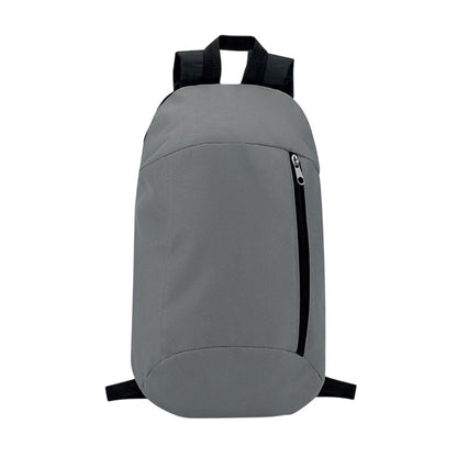 Stone Grey - Front - MidOcean Tirana Front Pocket Backpack