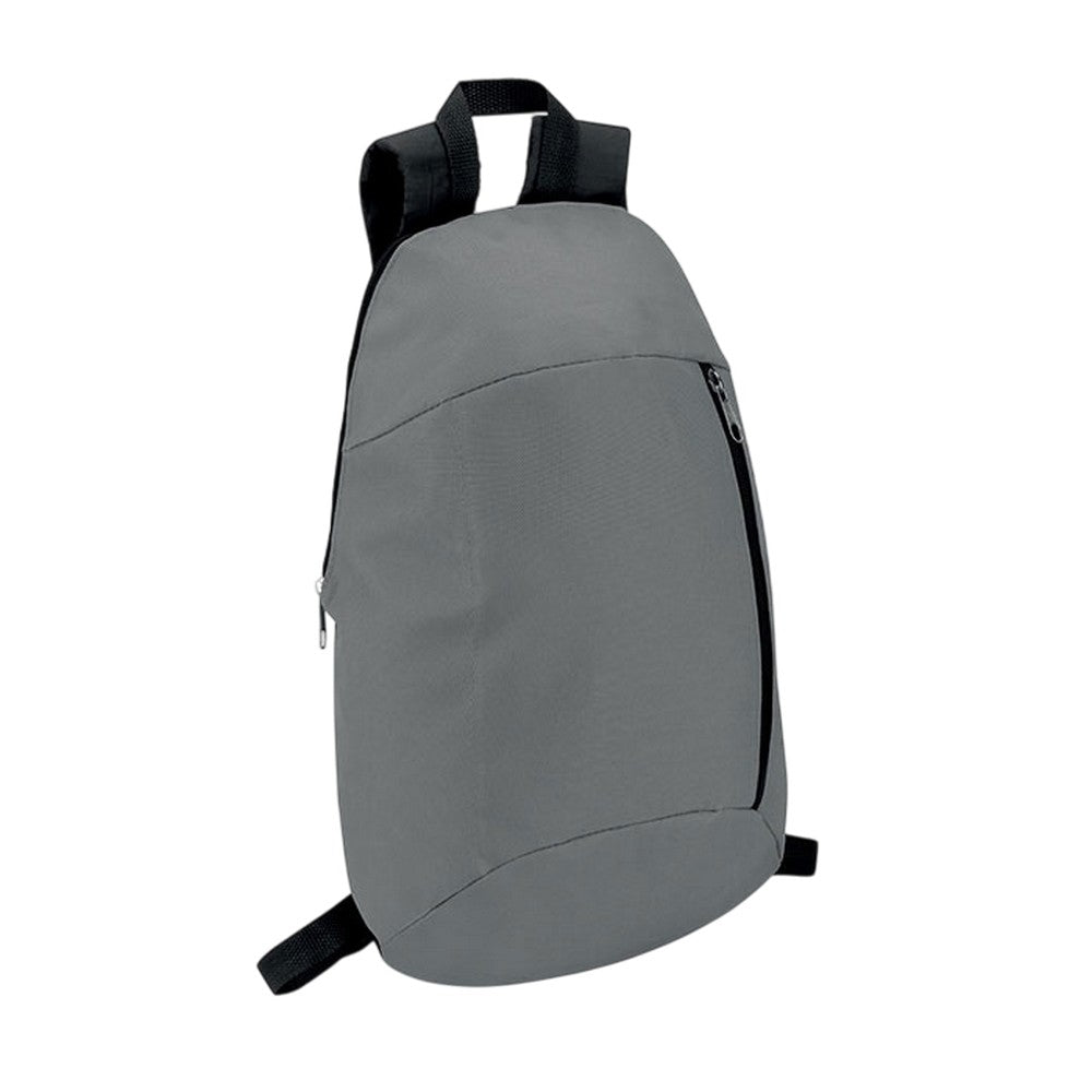 Stone Grey - Side - MidOcean Tirana Front Pocket Backpack