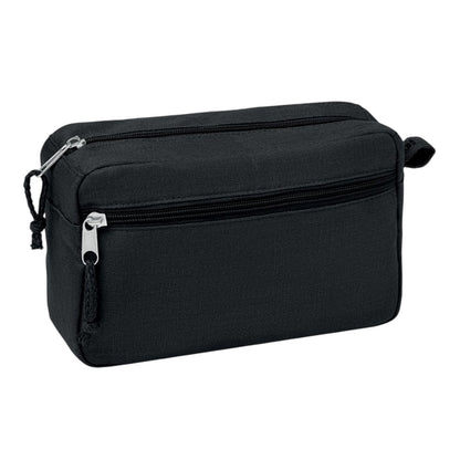 Black - Front - MidOcean Naima Cosmetic Hemp Cosmetic Bag