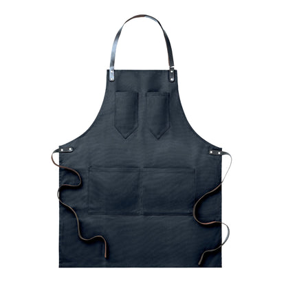 Black - Front - MidOcean Chef Leather Apron