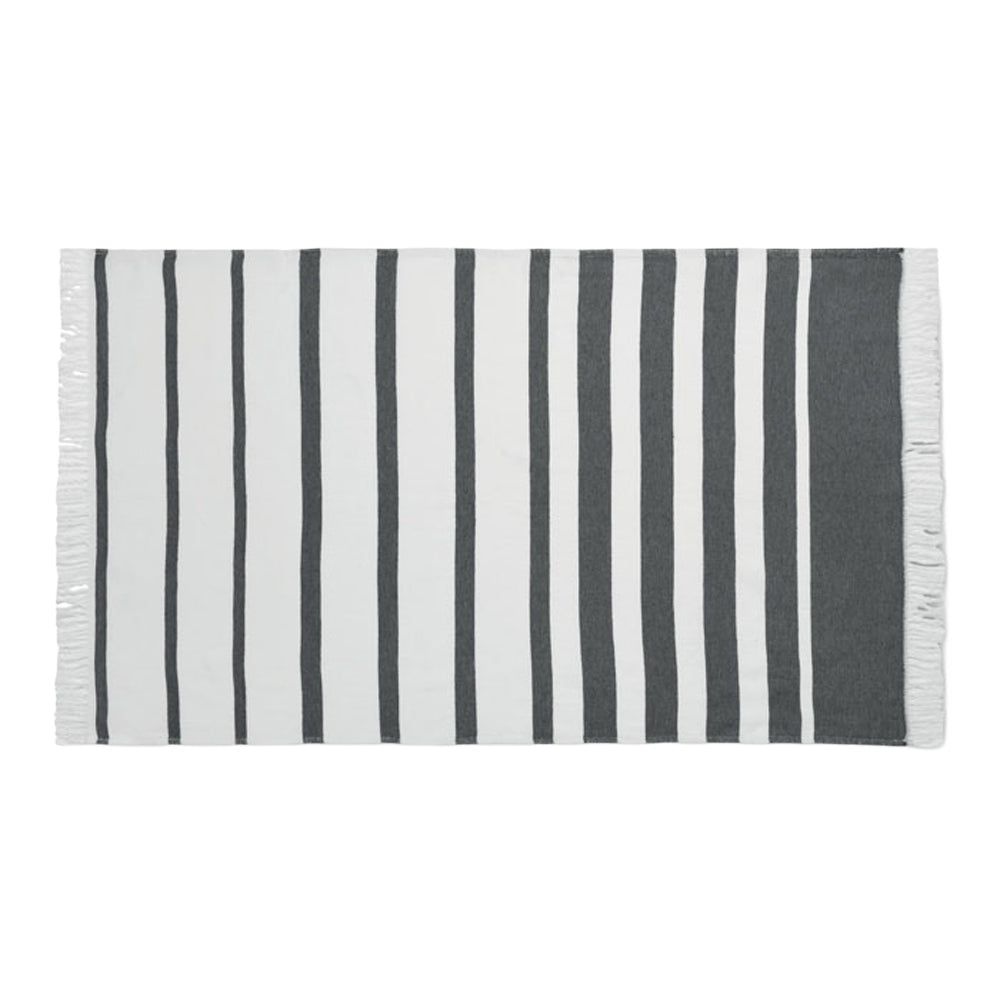 Grey - Side - MidOcean Wave Hammam SeaQual Bath Towel