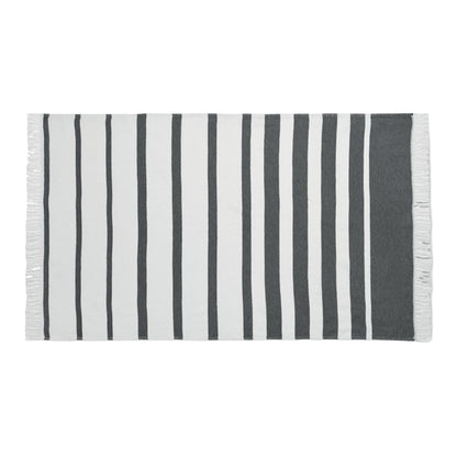 Grey - Side - MidOcean Wave Hammam SeaQual Bath Towel