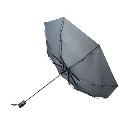 Grey - Side - MidOcean Gentlemen Windproof Stick Umbrella