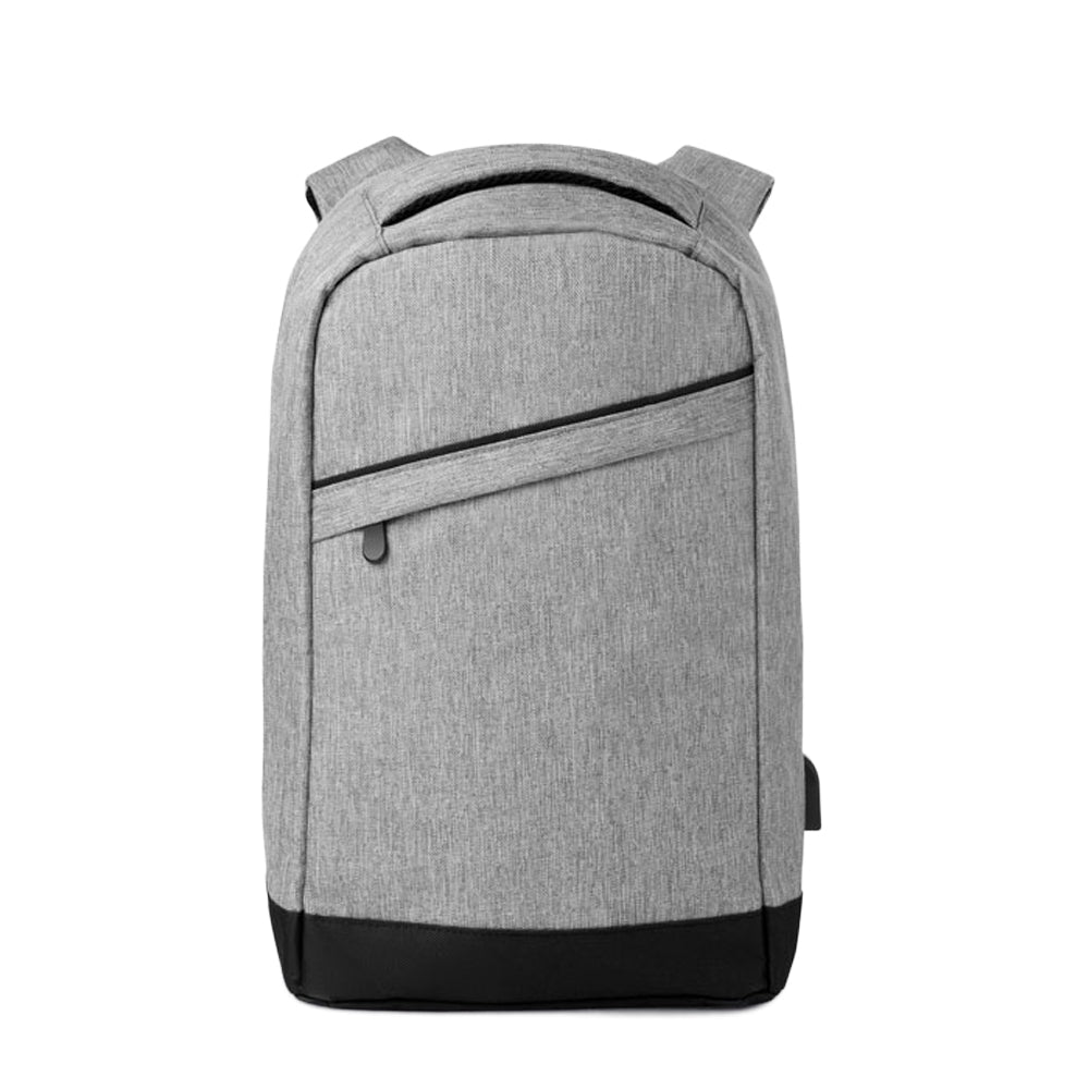 Grey - Front - MidOcean Berlin Two Tone Backpack