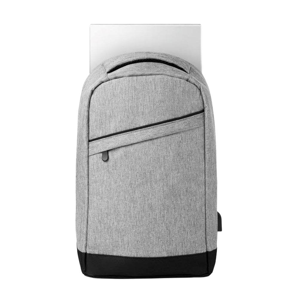 Grey - Back - MidOcean Berlin Two Tone Backpack