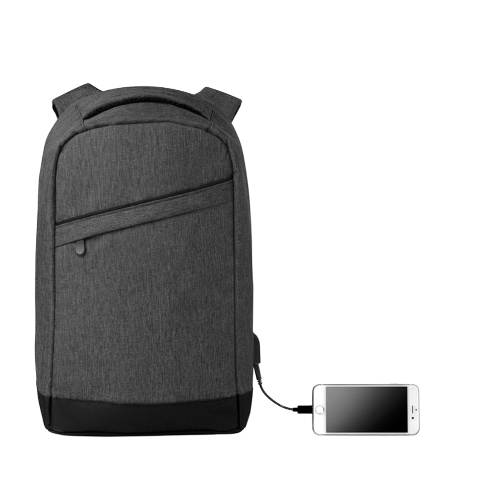 Black - Lifestyle - MidOcean Berlin Two Tone Backpack