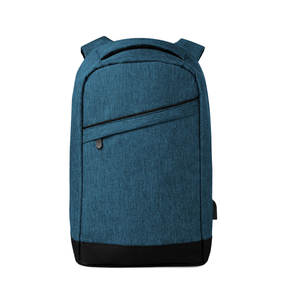 Blue - Front - MidOcean Berlin Two Tone Backpack
