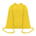 Yellow - Front - MidOcean Colored Cotton Drawstring Bag