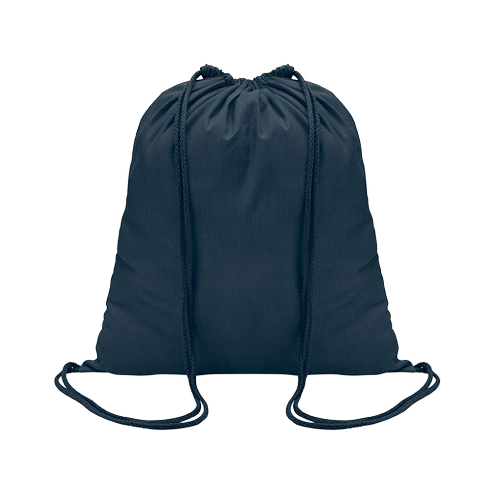 French Navy - Front - MidOcean Colored Cotton Drawstring Bag