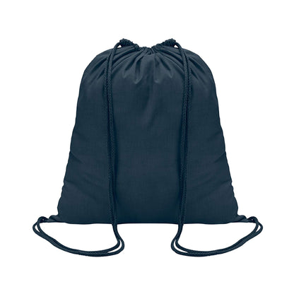 French Navy - Front - MidOcean Colored Cotton Drawstring Bag