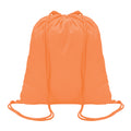 Orange - Front - MidOcean Colored Cotton Drawstring Bag